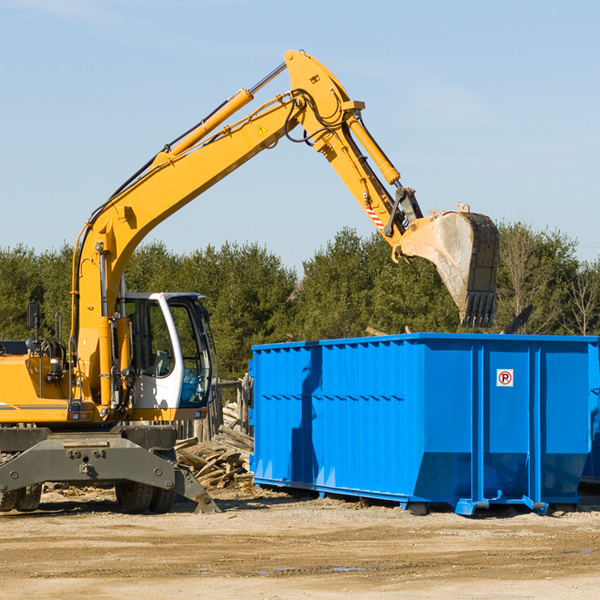 are there any restrictions on where a residential dumpster can be placed in Brasher Falls NY